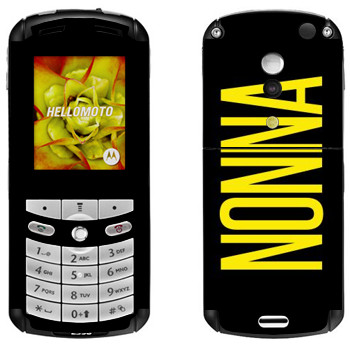   «Nonna»   Motorola E1, E398 Rokr