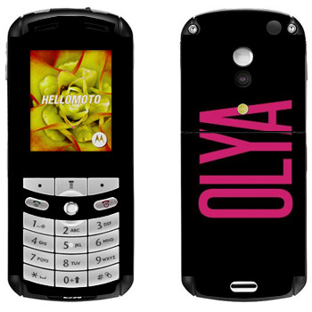   «Olya»   Motorola E1, E398 Rokr