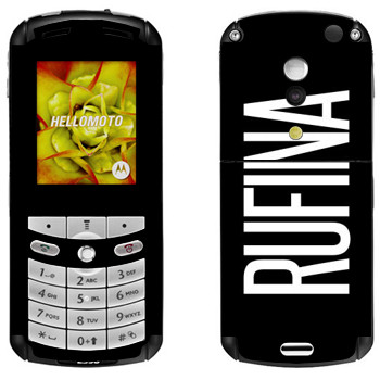   «Rufina»   Motorola E1, E398 Rokr