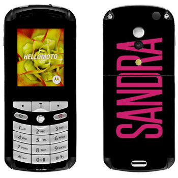   «Sandra»   Motorola E1, E398 Rokr