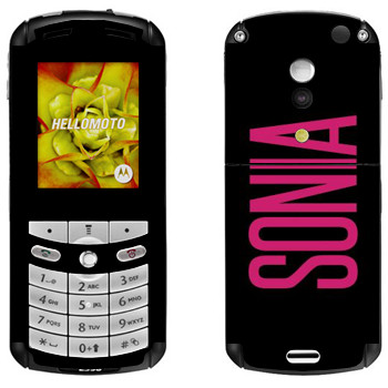   «Sonia»   Motorola E1, E398 Rokr