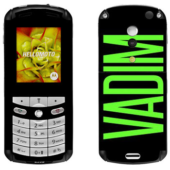   «Vadim»   Motorola E1, E398 Rokr