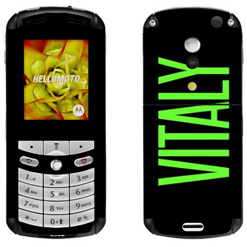   «Vitaly»   Motorola E1, E398 Rokr