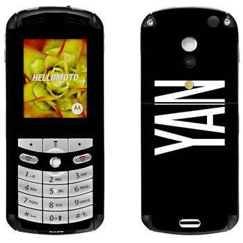   «Yan»   Motorola E1, E398 Rokr