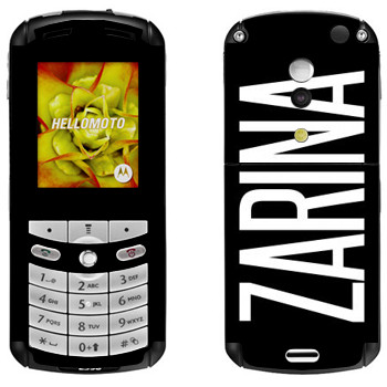   «Zarina»   Motorola E1, E398 Rokr