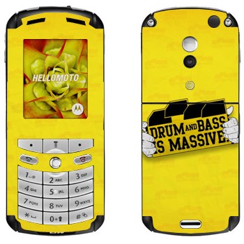   «Drum and Bass IS MASSIVE»   Motorola E1, E398 Rokr