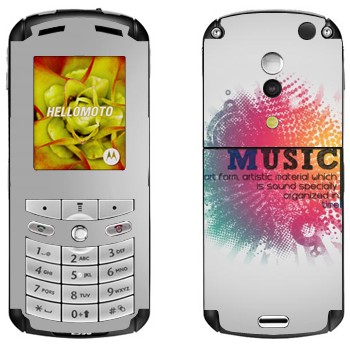   « Music   »   Motorola E1, E398 Rokr