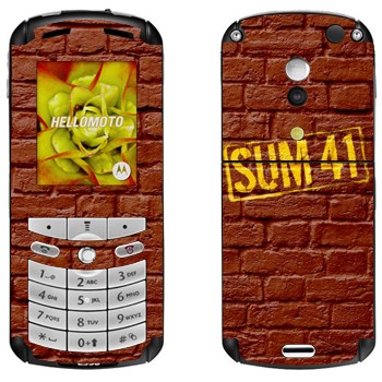   «- Sum 41»   Motorola E1, E398 Rokr