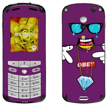   «OBEY - SWAG»   Motorola E1, E398 Rokr