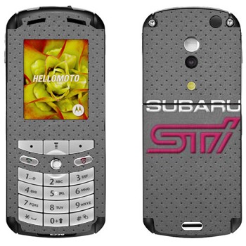   « Subaru STI   »   Motorola E1, E398 Rokr