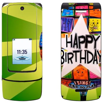   «  Happy birthday»   Motorola K3 Krzr