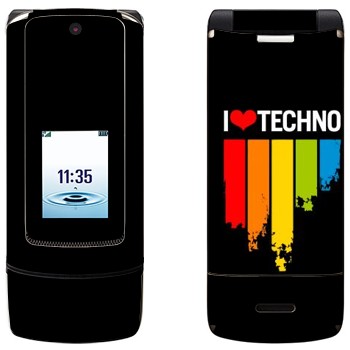   «I love techno»   Motorola K3 Krzr