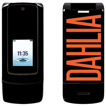   «Dahlia»   Motorola K3 Krzr
