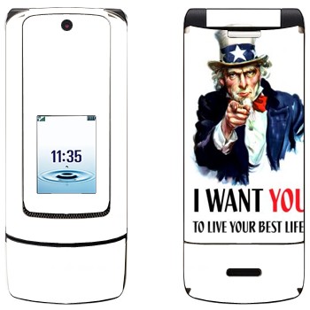   « : I want you!»   Motorola K3 Krzr
