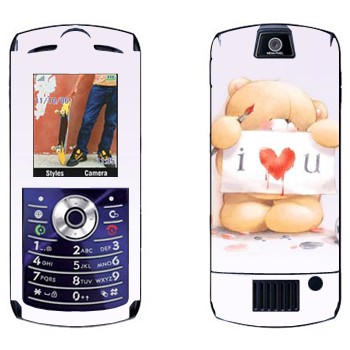   «  - I love You»   Motorola L7E Slvr