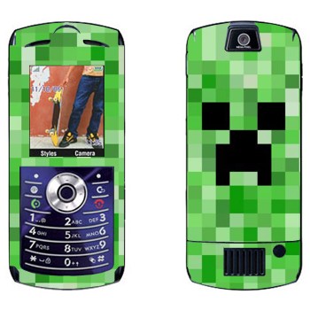   «Creeper face - Minecraft»   Motorola L7E Slvr