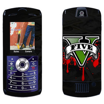   «GTA 5 - logo blood»   Motorola L7E Slvr