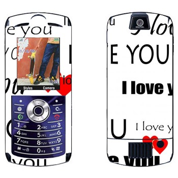   «I Love You -   »   Motorola L7E Slvr