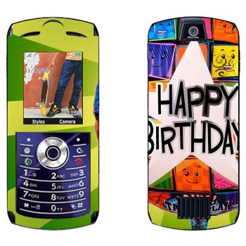   «  Happy birthday»   Motorola L7E Slvr