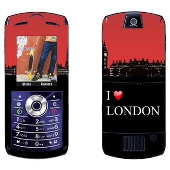   «I love London»   Motorola L7E Slvr