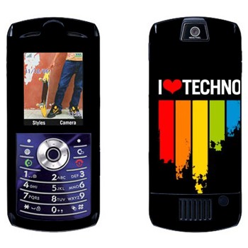   «I love techno»   Motorola L7E Slvr