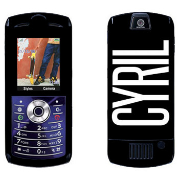   «Cyril»   Motorola L7E Slvr