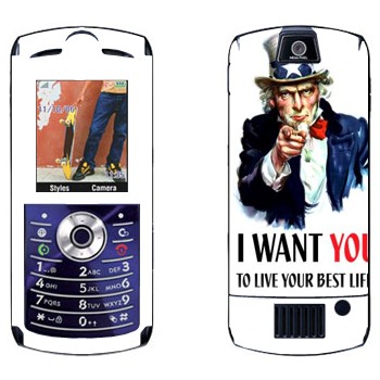   « : I want you!»   Motorola L7E Slvr