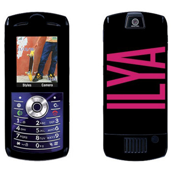  «Ilya»   Motorola L7E Slvr