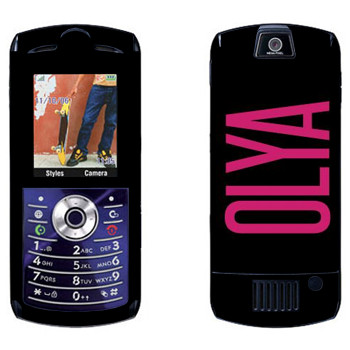   «Olya»   Motorola L7E Slvr