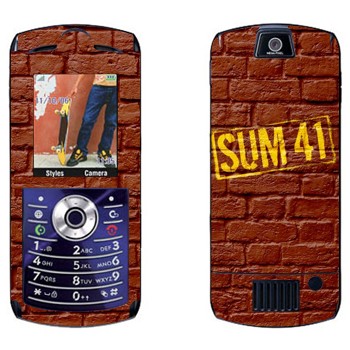   «- Sum 41»   Motorola L7E Slvr