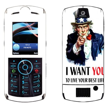   « : I want you!»   Motorola L9 Slvr