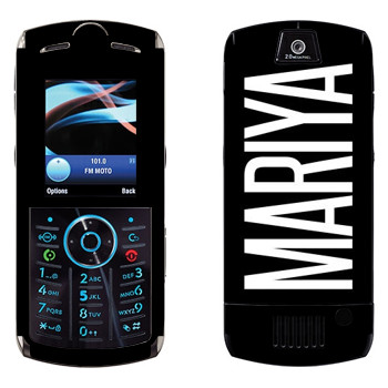   «Mariya»   Motorola L9 Slvr