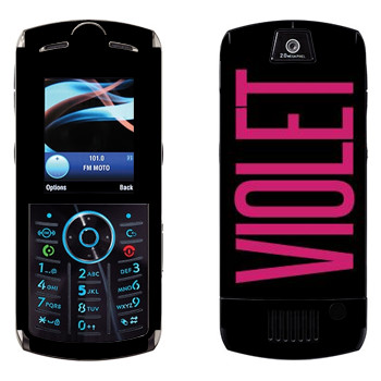   «Violet»   Motorola L9 Slvr
