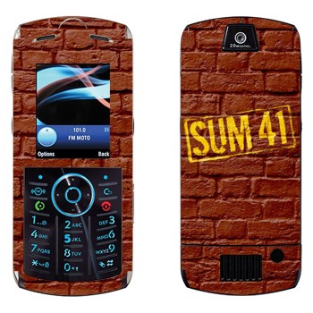   «- Sum 41»   Motorola L9 Slvr
