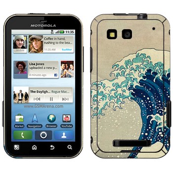   «The Great Wave off Kanagawa - by Hokusai»   Motorola MB525 Defy