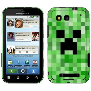   «Creeper face - Minecraft»   Motorola MB525 Defy
