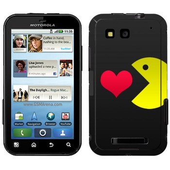   «I love Pacman»   Motorola MB525 Defy