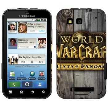   «World of Warcraft : Mists Pandaria »   Motorola MB525 Defy