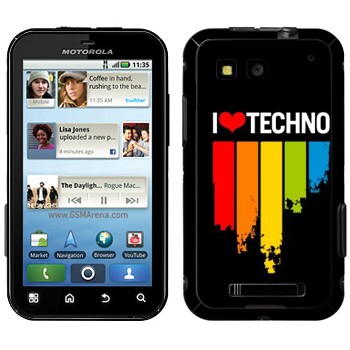   «I love techno»   Motorola MB525 Defy