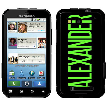   «Alexander»   Motorola MB525 Defy