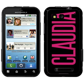   «Claudia»   Motorola MB525 Defy