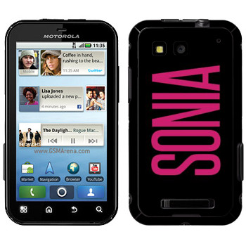   «Sonia»   Motorola MB525 Defy