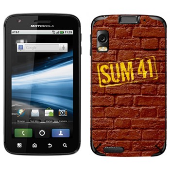   «- Sum 41»   Motorola MB860 Atrix 4G
