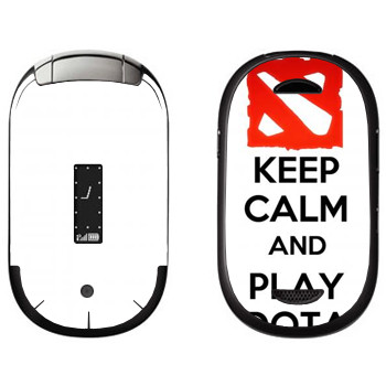   «Keep calm and Play DOTA»   Motorola U6 Pebl