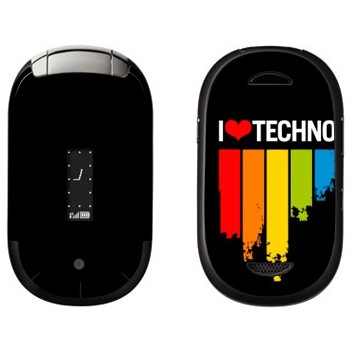   «I love techno»   Motorola U6 Pebl
