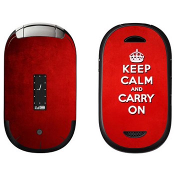   «Keep calm and carry on - »   Motorola U6 Pebl