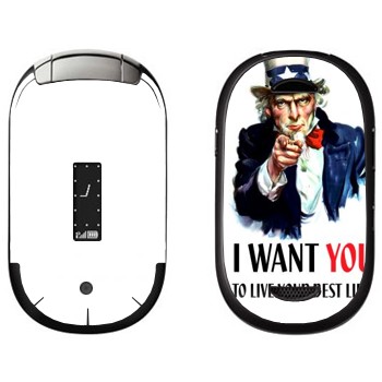   « : I want you!»   Motorola U6 Pebl