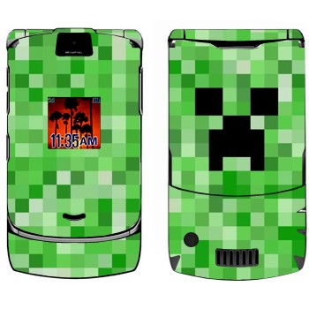   «Creeper face - Minecraft»   Motorola V3i Razr