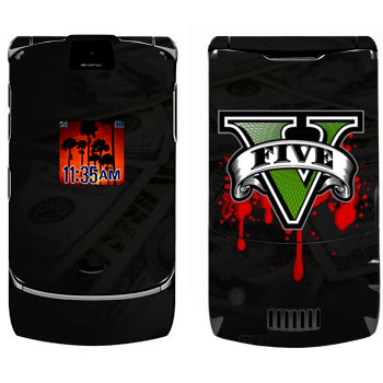   «GTA 5 - logo blood»   Motorola V3i Razr