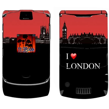   «I love London»   Motorola V3i Razr